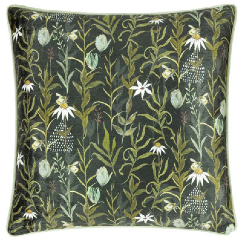 Image of Wylder Nature Meadow Bloom Repeat Polyetser Filled Cushion Multi