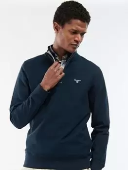 Image of Barbour Rigg Half Zip Sweat, Navy Size M Men