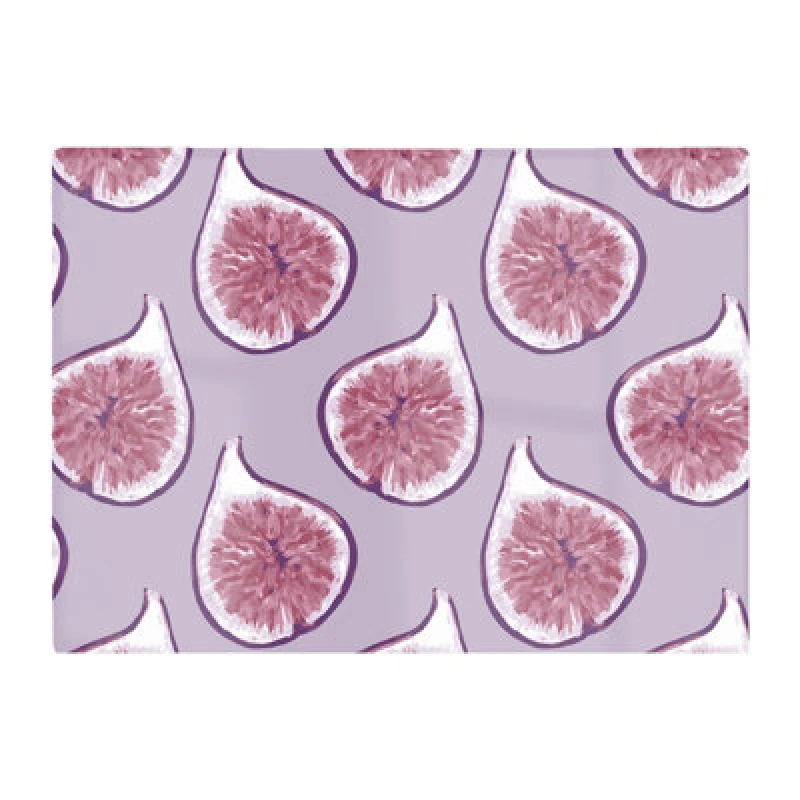 Image of Warren Reed Designer Modern Fig Pattern Glass Chopping Board