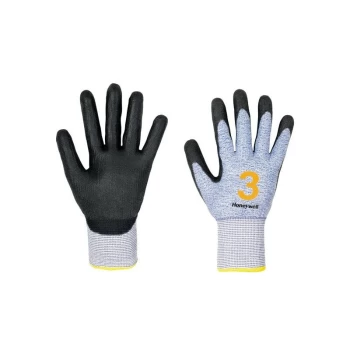 Image of Vertigo C&g Cut 3 Grey First Pu Gloves - Size 9 - Honeywell