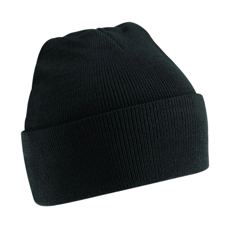 Image of Beechfield Original Cuffed Beanie in Black Unisex One Size