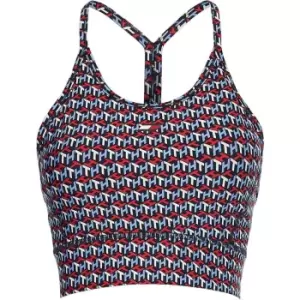Image of Tommy Sport Aop Mid Bra - Red