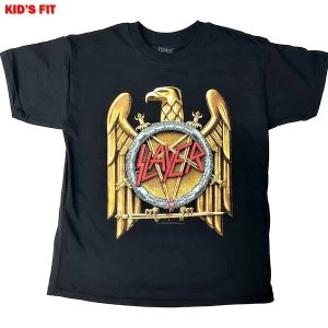 Image of Slayer - Gold Eagle Kids 9 - 10 Years T-Shirt - Black