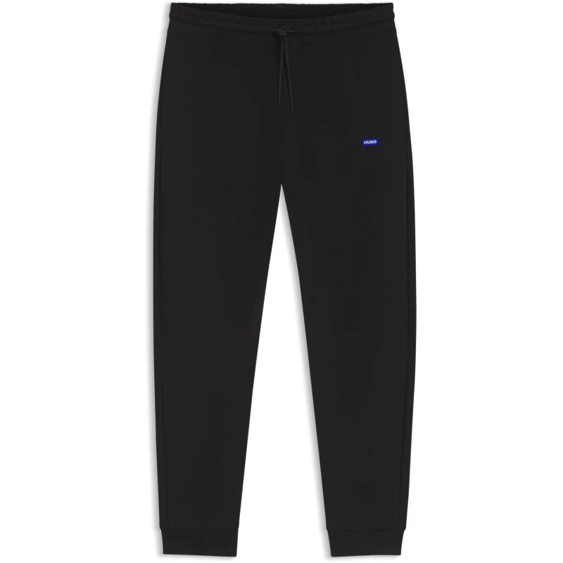 Image of HUGO Blue Napin Regular Fit Joggers-Black, Size S, Men Black VQQVT Male S