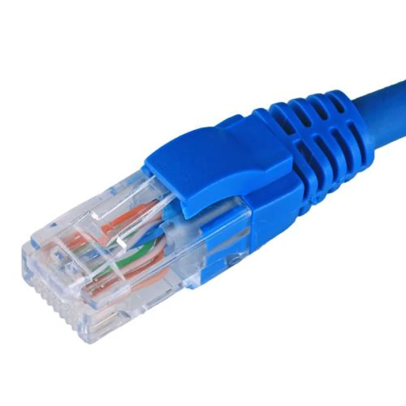 Image of Cablenet 10m Cat5e RJ45 Blue U/UTP LSOH 24AWG Snagless Booted Patch Le