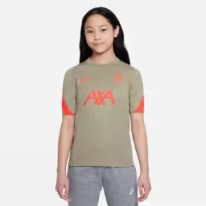 Image of Nike Liverpool Strike Top 2021 2022 Junior - Grey