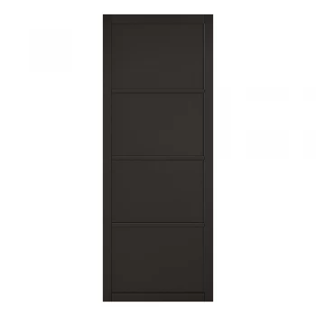 Image of LPD Soho 4 Panel Black Primed Internal Door - 1981mm x 762mm (78 inch x 30 inch)