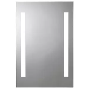 Image of Croydex Horton Battery LED Bathroom Mirror - Silver