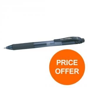 Image of Pentel EnerGel X Rollerball Retractable 0.7mm Tip Blk Ref BL107 A Pack