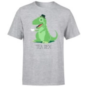 Image of Tea Rex Mens T-Shirt - Grey - 3XL