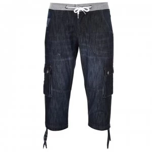 Image of No Fear Reflect Shorts Mens - Dark Wash