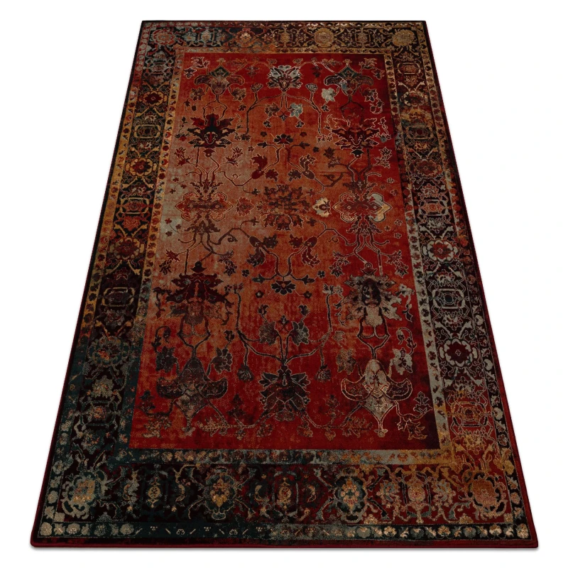Image of RugsX Wool Carpet Polonia Bodrum Ornament, Frame Ruby 200X300 Cm