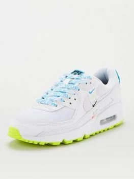 Image of Nike Air Max 90 Se - White/Blue