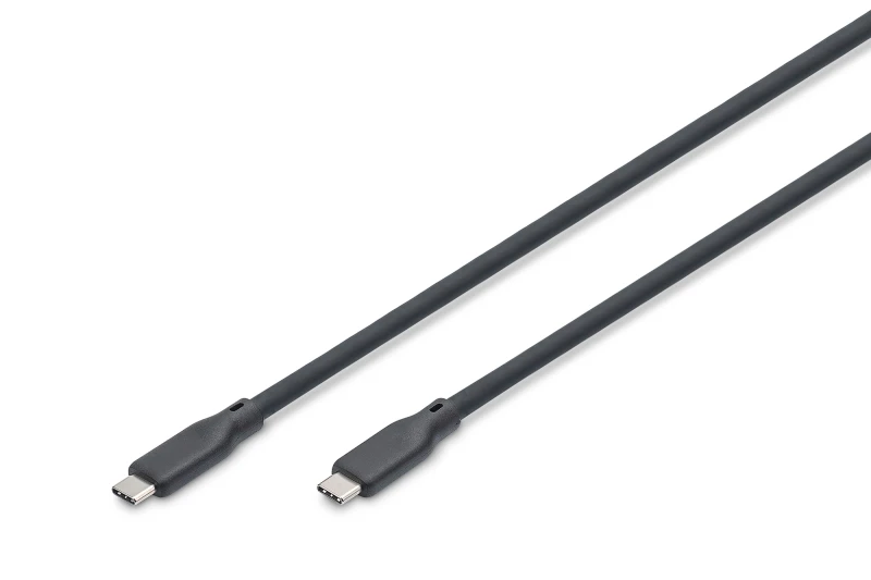 Image of Digitus USB silicone cable. USB 40Gbps. 0.5m. black