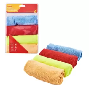 Image of Amtech Multi Purpose Microfibre Cleaning Cloths (4 Pack)
