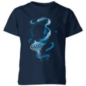Image of Fantastic Beasts Newt Silhouette Kids T-Shirt - Navy - 3-4 Years - Navy