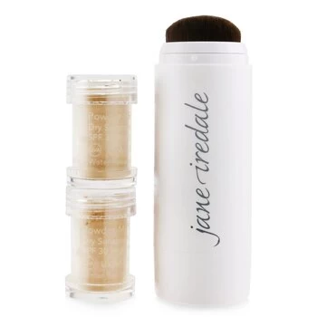 Image of Jane IredalePowder Me Refillable Brush (1x Brush, 2x Refills) - Tanned 2x2.5g/0.09oz