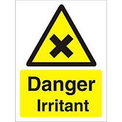 Image of Warning Sign Irritant Plastic 40 x 30 cm