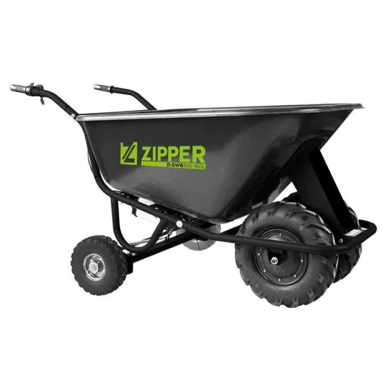 Image of Zipper ZI-EWB300-160L 4 x Wheel 160L Electric Wheelbarrow
