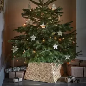 Image of Water Hyacinth Foldable Square Tree Skirt 60cm Natural