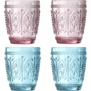 Image of Fleur Glass Tumblers - Set of 4 - Premier Housewares