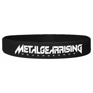 Image of Metal Gear Solid Rising Silicone Wristband In Black