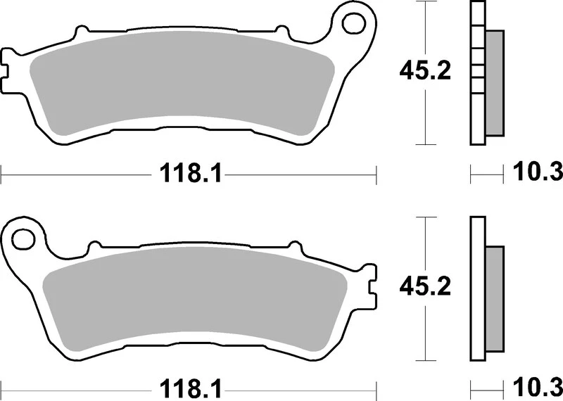 Image of Brembo S.p.A. Sintered Brake pads - 07HO66SP