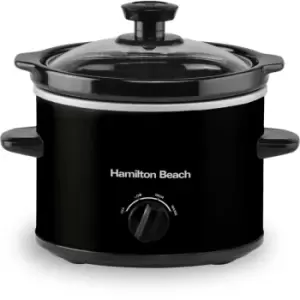 Image of The Mighty Mini' 1.8L Black Slow Cooker - Hamilton Beach