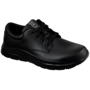 Image of Skechers Mens Flex Advantage Fourche Leather Trainers (7 UK) (Black) - Black