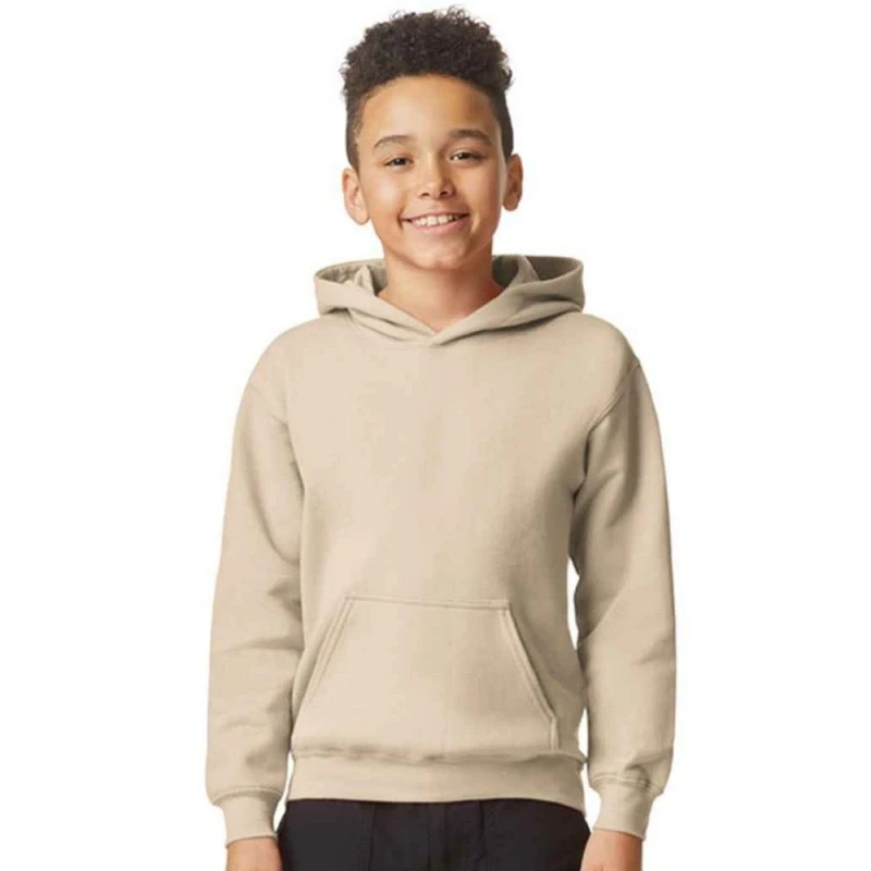 Image of Gildan Soft Touch Midweight Hoodie in Light Sand Size: Medium Light Sand Unisex M