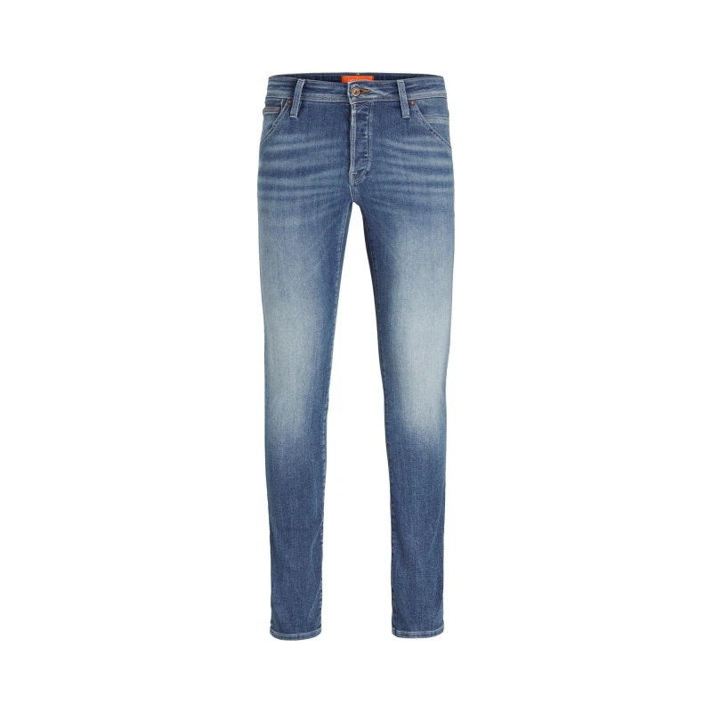 Image of Jack and Jones & Jones Glenn slim fit jeans in mid wash Blue Blue Denim male 30W/32L