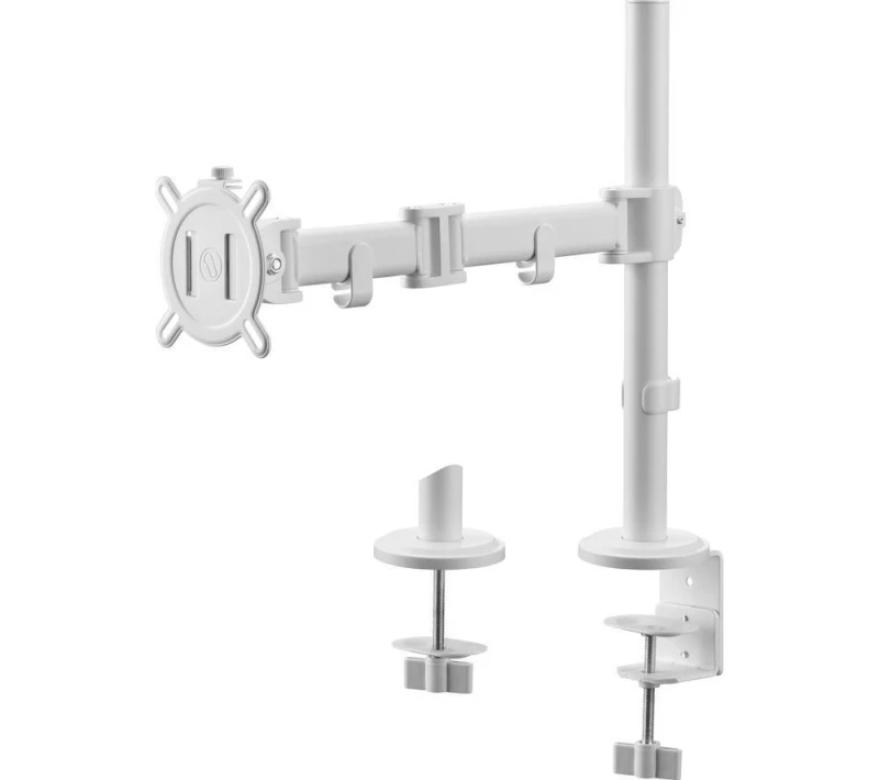 Image of ONE FOR ALL Smart DM2120 Full Motion 13-32" Single Arm Monitor Desk Mount - White 8716184077548