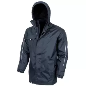 Image of Result Core Mens Printable 3-In-1 Transit Jacket (M) (Navy)