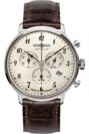 Image of Mens Zeppelin Hindenburg Chronograph Watch 7086-4