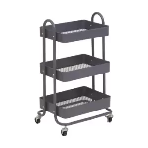 Image of Premier Housewares Acero Three Tier Trolley, Grey