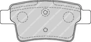 Image of Ferodo FDB1973 Brake Pad Set Rear Axle Premier Car