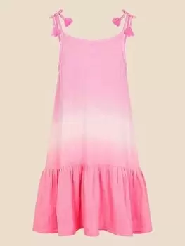 Image of Accessorize Girls Ombre Dress - Pink, Size 5-6 Years, Women