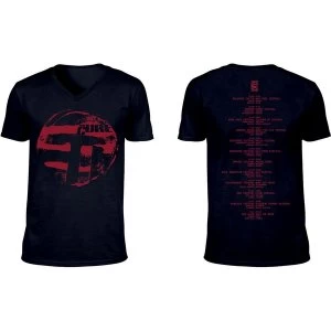 Image of The Cure - Eastern Red Logo Unisex XX-Large T-Shirt - Black