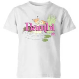 Image of Disney Bambi Kiss Kids T-Shirt - White - 3-4 Years