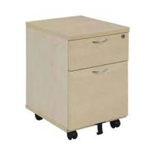 Image of Jemini Maple 2 Drawer Mobile Pedestal KF72083