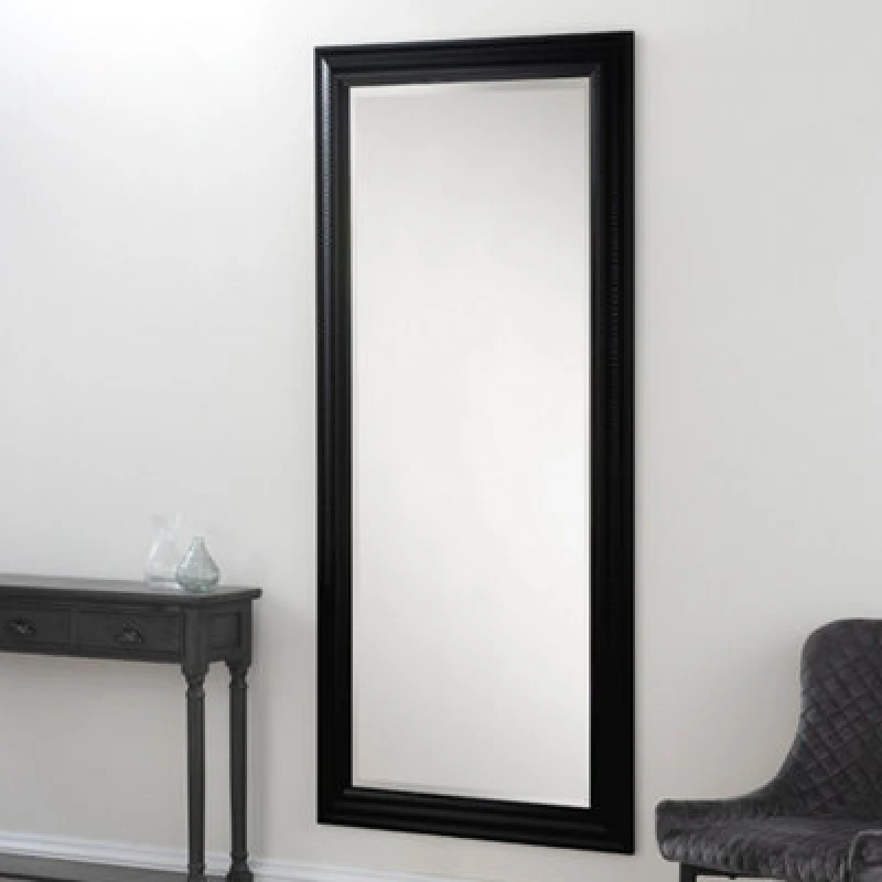 Image of Yearn Mirrors Yearn Mirrors Textured Black Full length mirror 168.5x77cm Black One Size Unisex 0716053065117