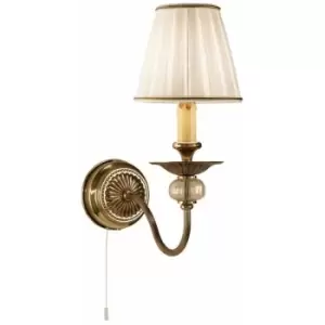 Image of Kolarz Lighting - Kolarz ASCOT - Classic Candle Wall Light Antique Brass, 1x E14