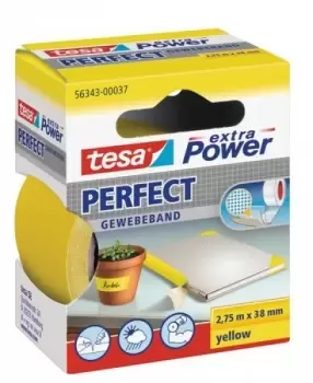 Image of TESA Extra Power 38mmx2.75m 2.75 m Yellow
