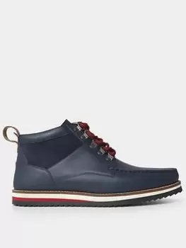 Image of Joe Browns Drifter Leather And Suede Boot - Navy, Size 9, Men