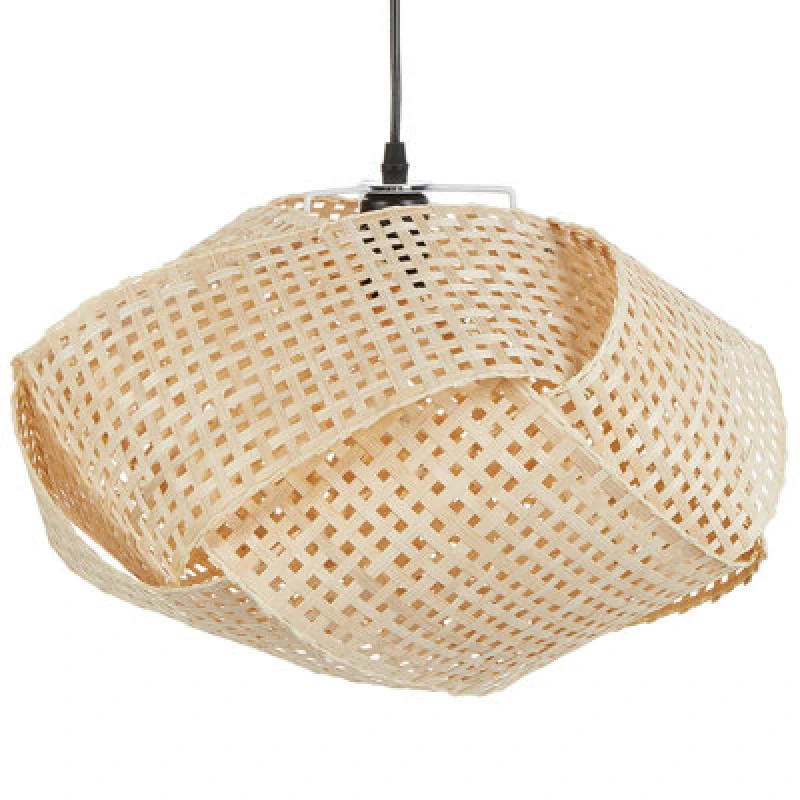 Image of Beliani Pendant Lamp Halil Bamboo Wood Beige