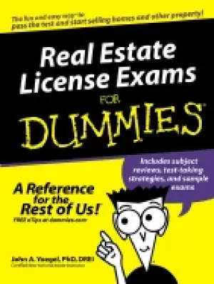 Image of real estate license exams for dummies
