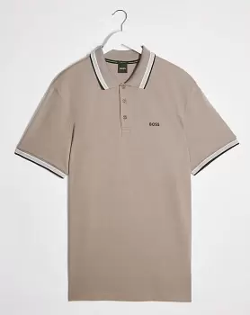 Image of BOSS Light Green Short Sleeve Paddy Polo