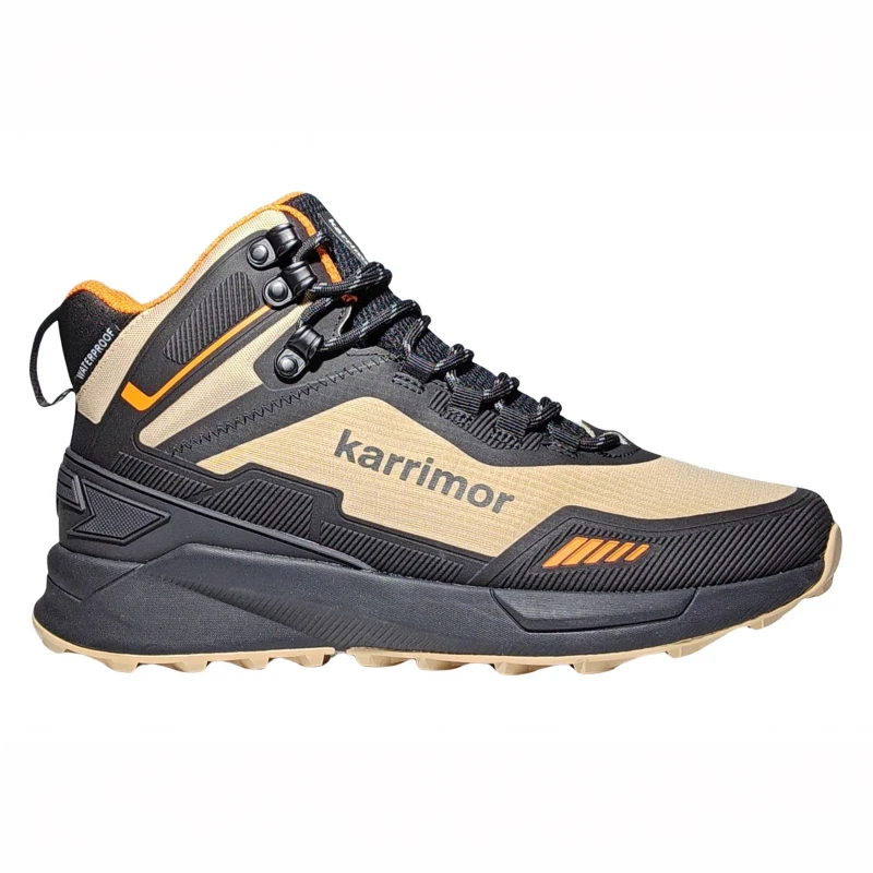 Image of Karrimor Mens Rallitor Waterproof Trekking Boots Beige/Black male 7 (41)