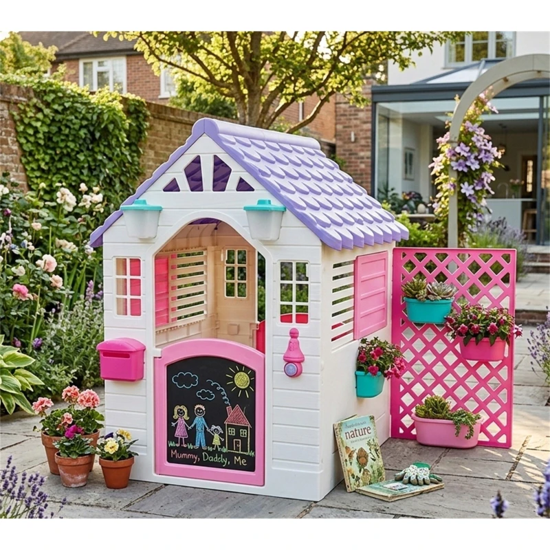 Image of Dolu Deluxe Garden Playhouse Pink unisex One Size