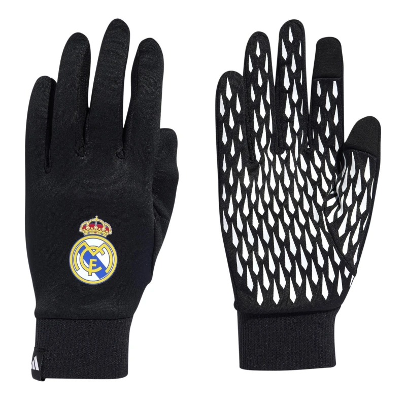 Image of adidas Real Madrid Fieldplayer Gloves Adults Black/White unisex Large